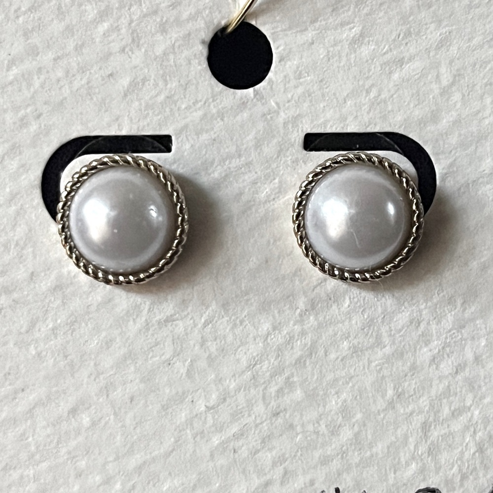 Kate Spade Pearl Button Earrings - Picture 3 of 3